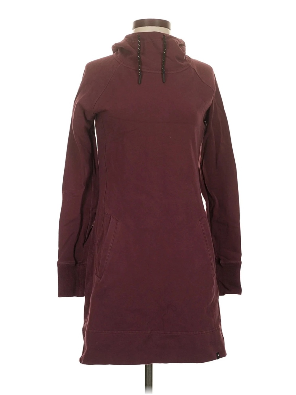 {American Giant} Burgundy Hoodie Dress